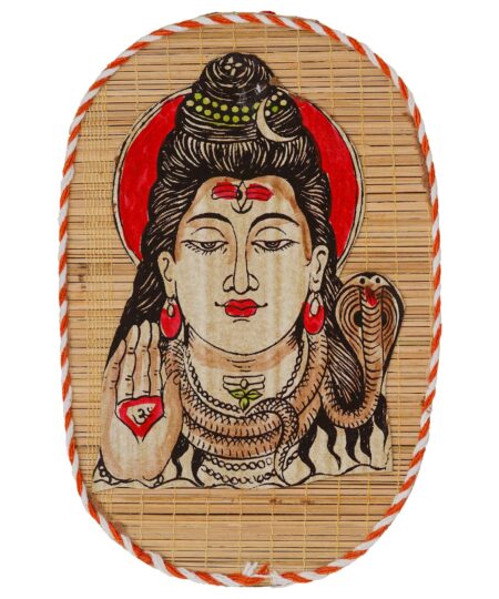 Bamboo Hand Crafted Wall Hangings Of Lord Shiva For Home Decor | Bamboo Art For Wall Decor Painting